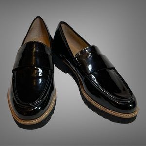 Franco Sarto Black Loafers Size 8.5